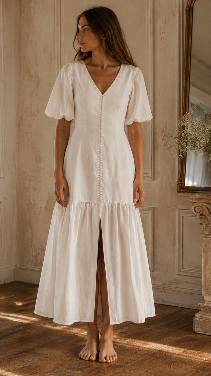 Signature Certified Organic Cotton Maxi Dress – KIMBERLEY ANNE