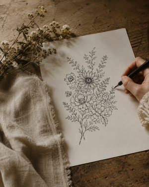 An Artist's Hand-illustration to Linen: The Story Behind Our Prints