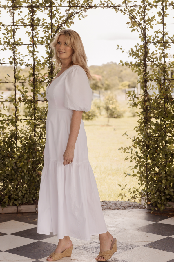 Coastlines Organic Cotton Maxi Dress