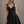 Load image into Gallery viewer, black linen and velvet bow french mini dress strap with ruffle hem fit and flare
