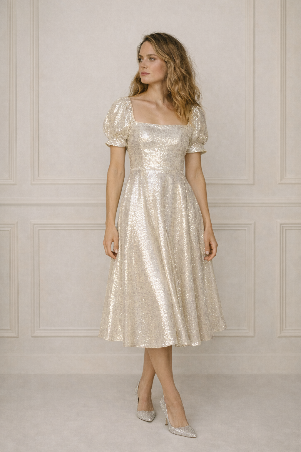 Signature Sparkling Tulle & Sequin Midi Dress – KIMBERLEY ANNE
